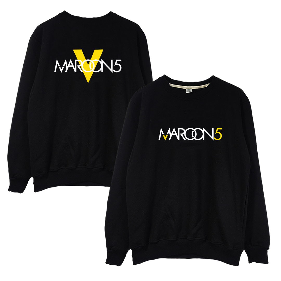 Crewneck Maroon 5 Logos