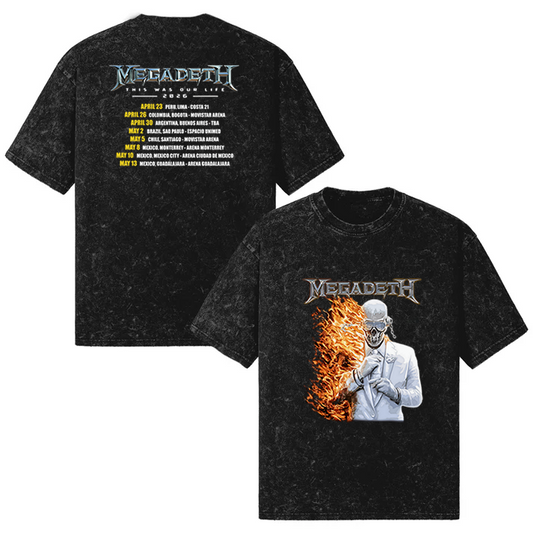 Polo Acid Megadeth Tour LATAM 2026