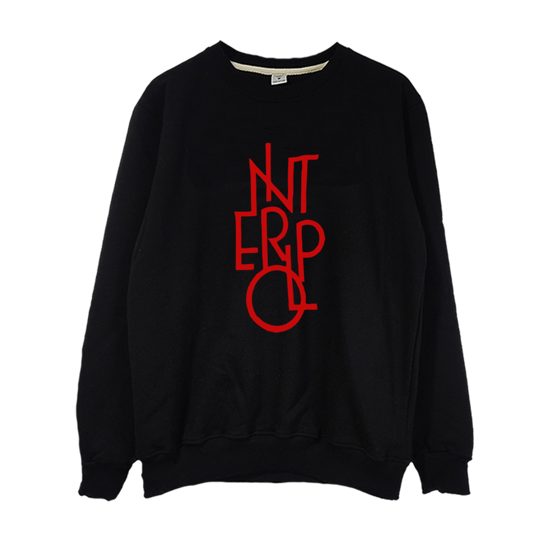 Crewneck Interpol Script