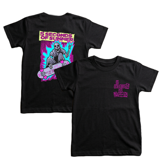 Baby Tee 5 Seconds of Summer Skate Calavera