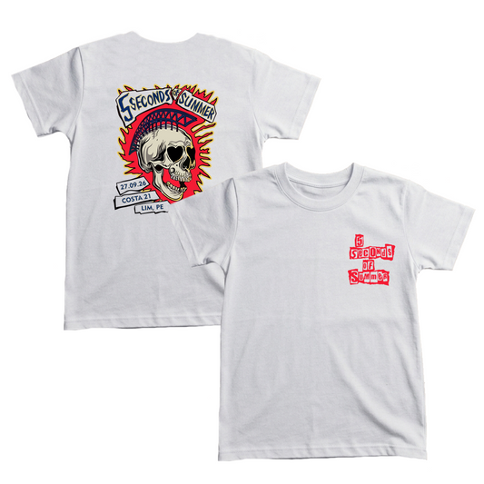 Baby Tee 5 Seconds of Summer Skull Punk