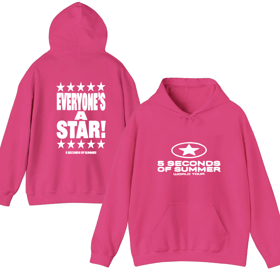 Hoodie 5 Seconds of Summer Star Tour Logo