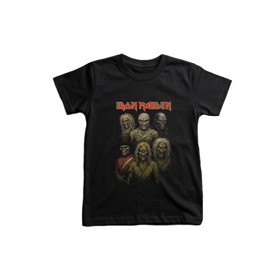 Baby Tee Iron Maiden Faces of Eddie