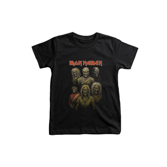 Baby Tee Iron Maiden Faces of Eddie